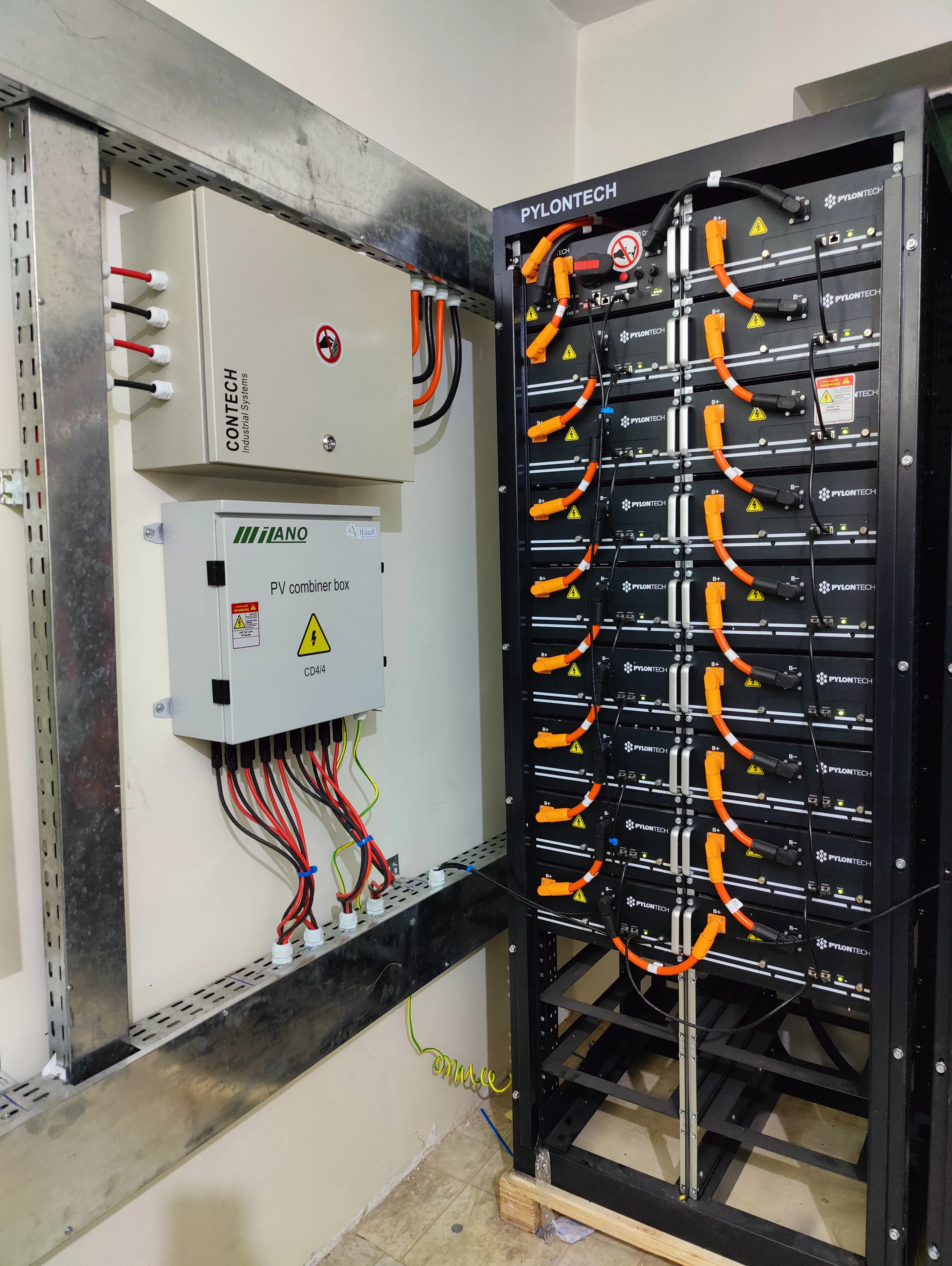 صورة إضافية 5 من مشروع منظومة طاقة شمسية 50kW لفندق قصر الأزوردي | Pylontech HV